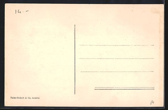Cartoline postali: Genève, Rue du Mont-Blanc et la Poste,  – Usato da Berlin venduto da bartko-reher 1