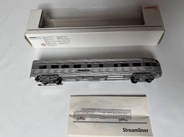 Märklin 43604 Streamliner Alu-Schlusswagen US Spur H0 / AC