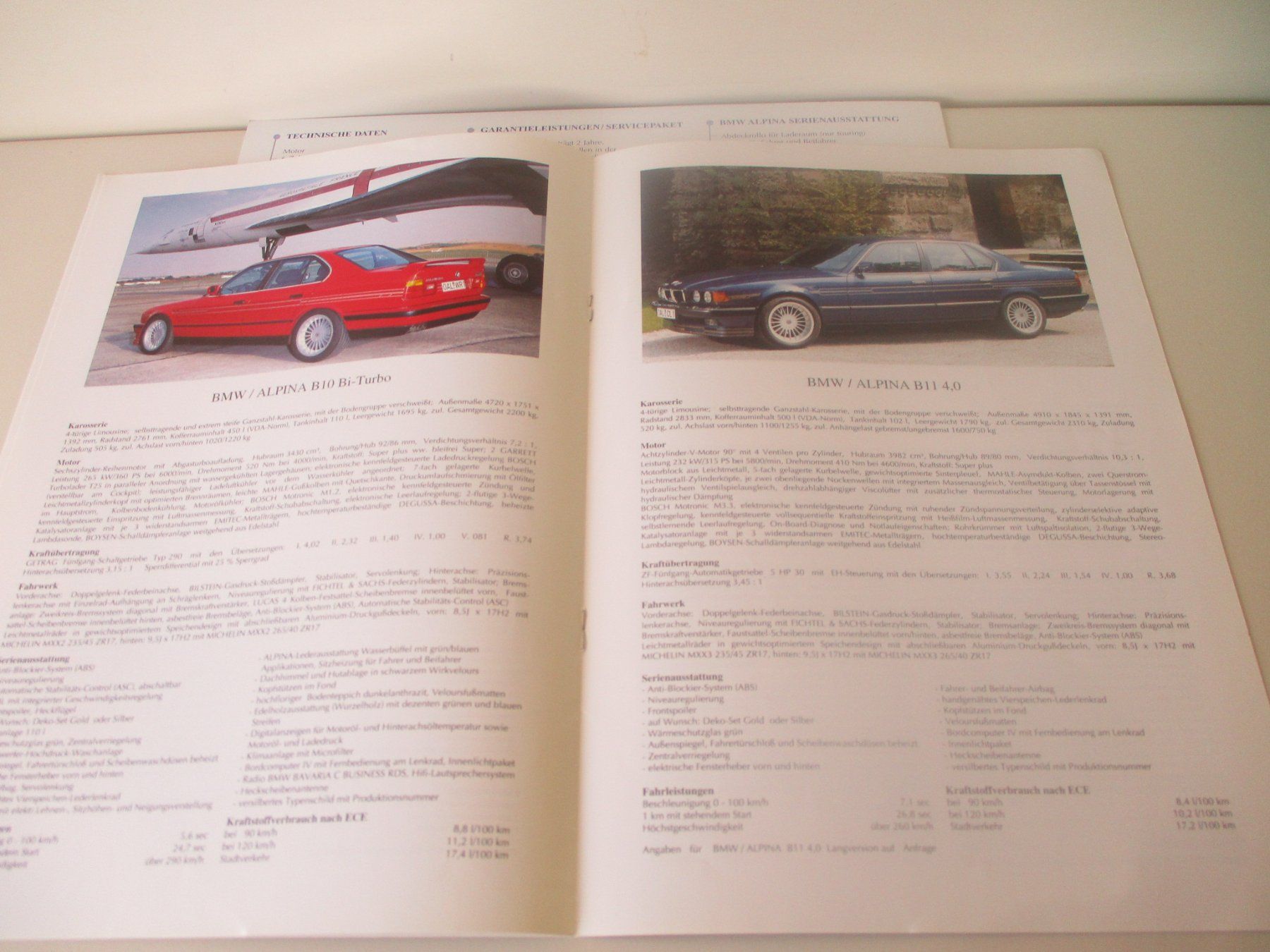 BMW Documenti: BMW ALPINA KATALÖGLI GESAMTPROGRAMM – Usato da Langnau i. E. venduto da Superseven69 5