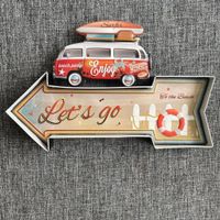 VW Camper Metal Art Schild