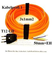 2m Purkabel Gerätekabel Anschlusskabel T12 IP20 230V-10A