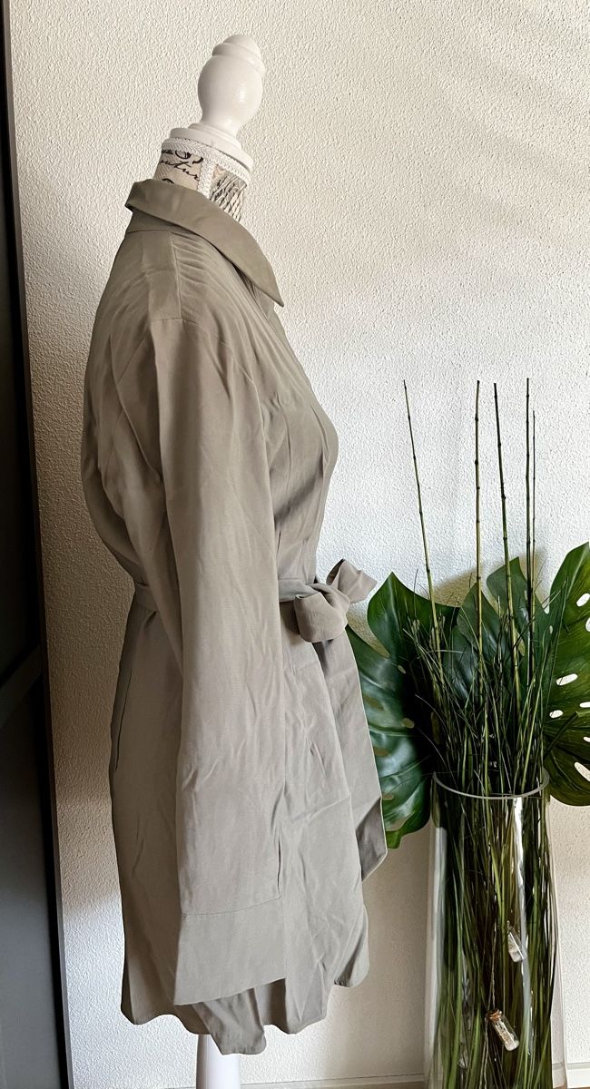 H&M Kleider: H&M Hemdblusenkleid Gr. S khaki – Gebraucht aus Aarburg von Petite-closet-Loop 1