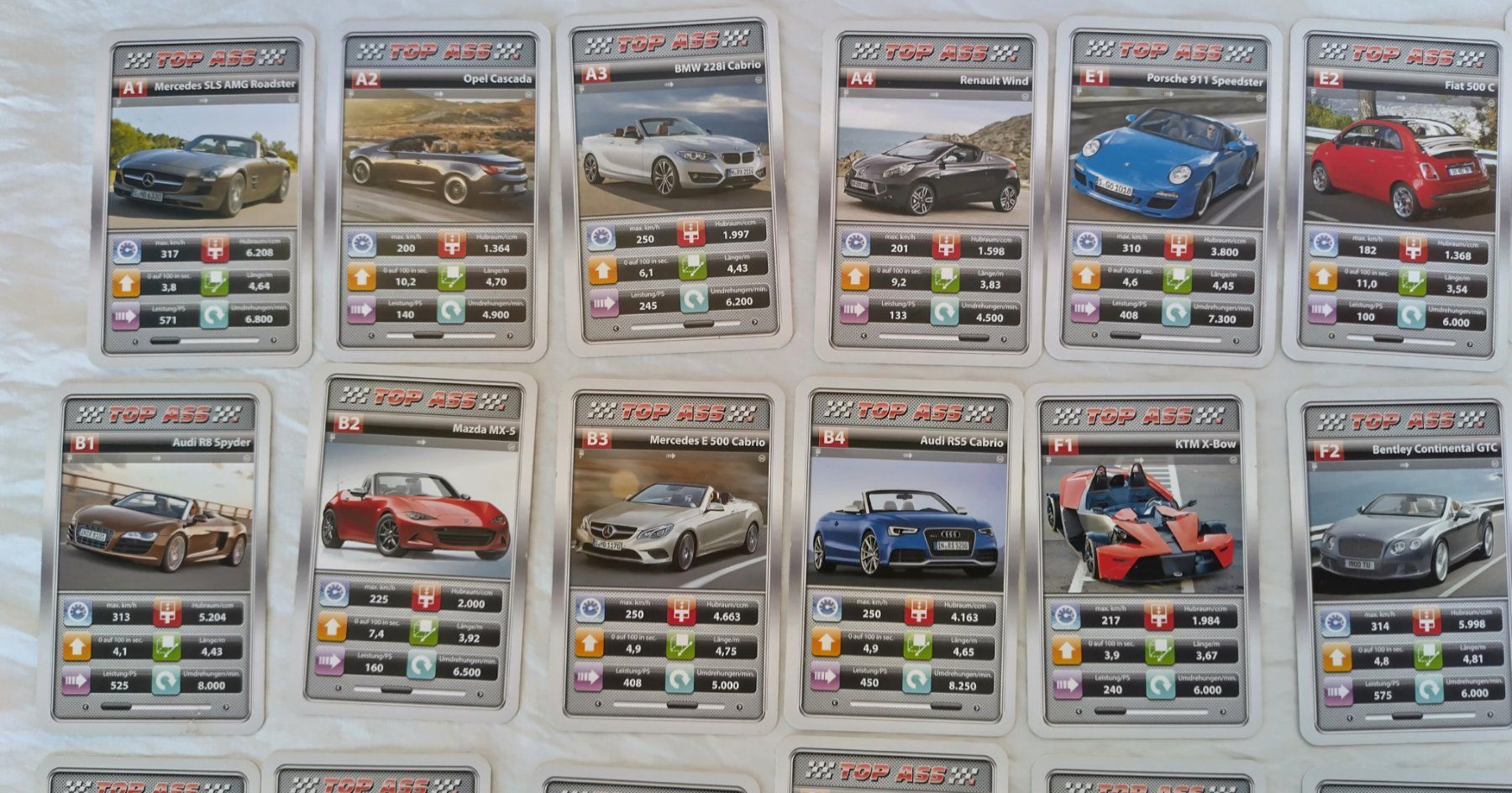 Spiele: Auto Quartett - Cabrios / Top Ass ©2015 mit 32 Karten – Gebraucht aus Bellach von JingleJerry 3