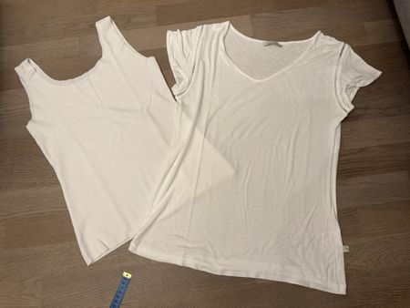 Top und T-Shirt Gr. M weiss