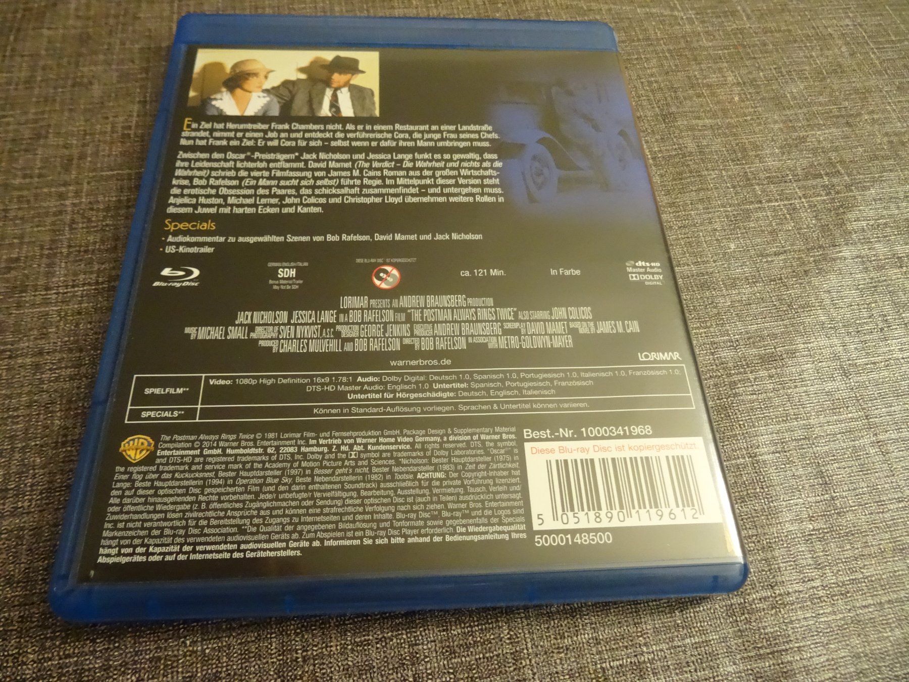 Alle DVDs: Blu-ray Wenn der Postmann zweimal klingelt – Gebraucht aus Olten von Disc-Verkauf 2