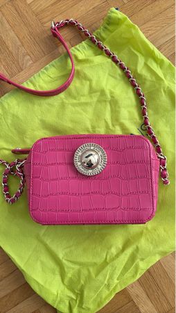 Pink Versace Jeans Couture Crossbody Bag