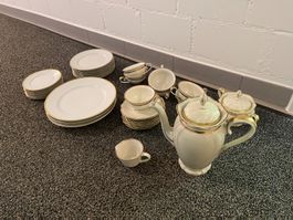 Rosenthal Tafelservice / Geschirr-Set mit vergoldetem Rand