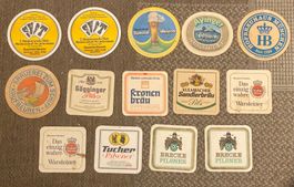 14 Bierdeckel /-teller Deutschland / sous-verres bières all.