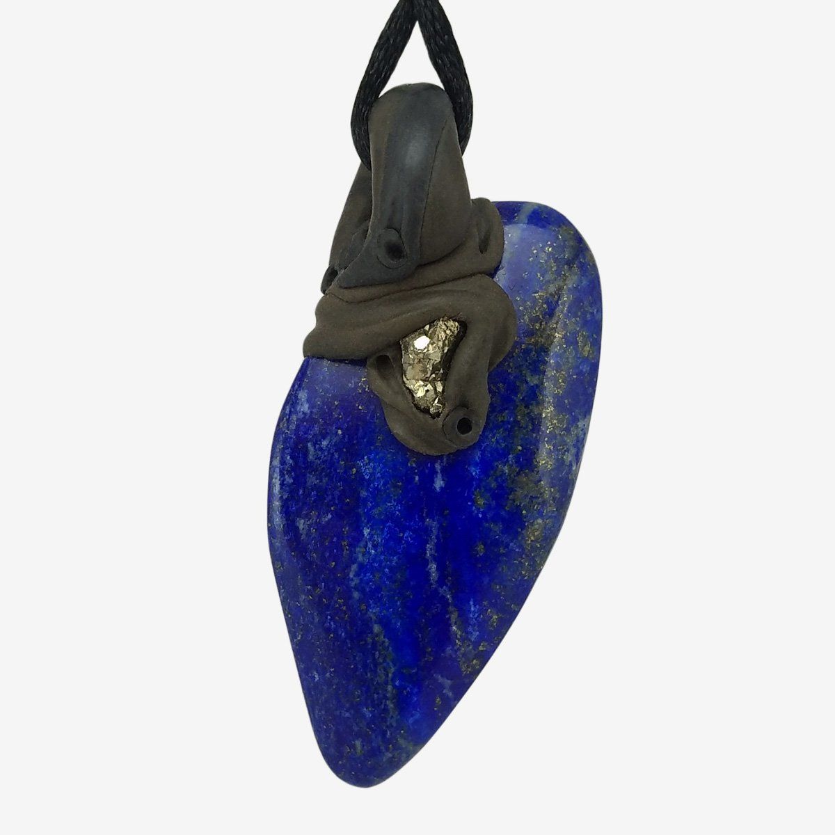 Pietre preziose: Lapislazuli Steinanhänger mit Pyrit – Nuovo e nell'imballaggio originale da Meilen venduto da BYRD-Design