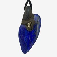 Lapislazuli Steinanhänger mit Pyrit