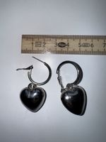 Silver Heart Earrings / Herz Ohrringe