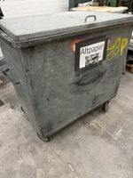 Abfallcontainer Metall verzinkt fahrbar gebraucht
