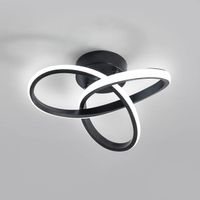 Moderne Deckenlampe Acryl Schwarz