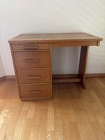 Schreibtisch Holz Schubladen Vintage guter Zustand 56 Zeiche