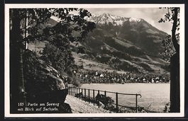 Sachseln, Seeweg mit Blick auf den Ort