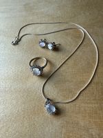 Schmuckset Silber/Mondstein