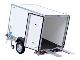 Temared Kofferanhänger 750 kg, ankippbar, mit Rampen