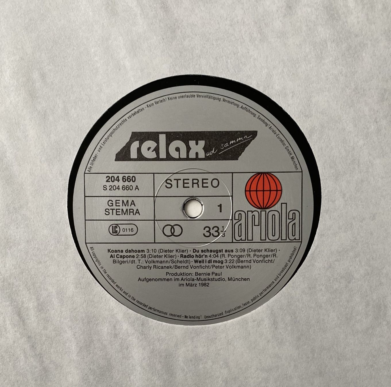 Dischi in vinile: Relax, Relaxed Samma (Sind Wir) – Nuovo (secondo la descrizione) da Flums venduto da Empe1 2