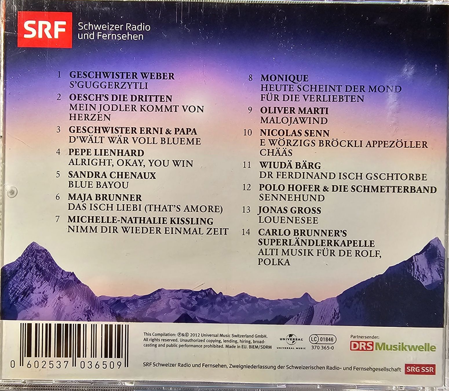 CDs: Various – Alpenrose 2012 – D'occasion à Wahlen b. Laufen par Cg10 1