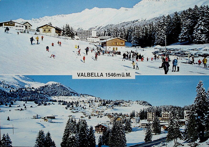 Ansichtskarten: VALBELLA Wintersport Ski – Neu (gemäss Beschreibung) aus Jona von philajona
