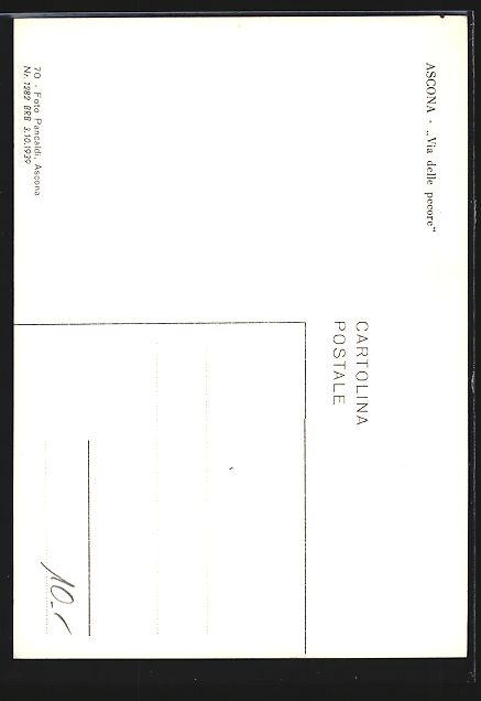 Cartoline postali: AK Ascona, Ortspartie an der Kirche – Usato da Berlin venduto da bartko-reher 1
