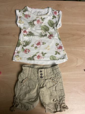 Sommer Set, T-Shirt Losan, Shorts OP, Gr.98/104, Top Zustand