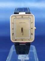 CERTINA Q quadratisch quartz Damen Uhr, NOS, ungetragen