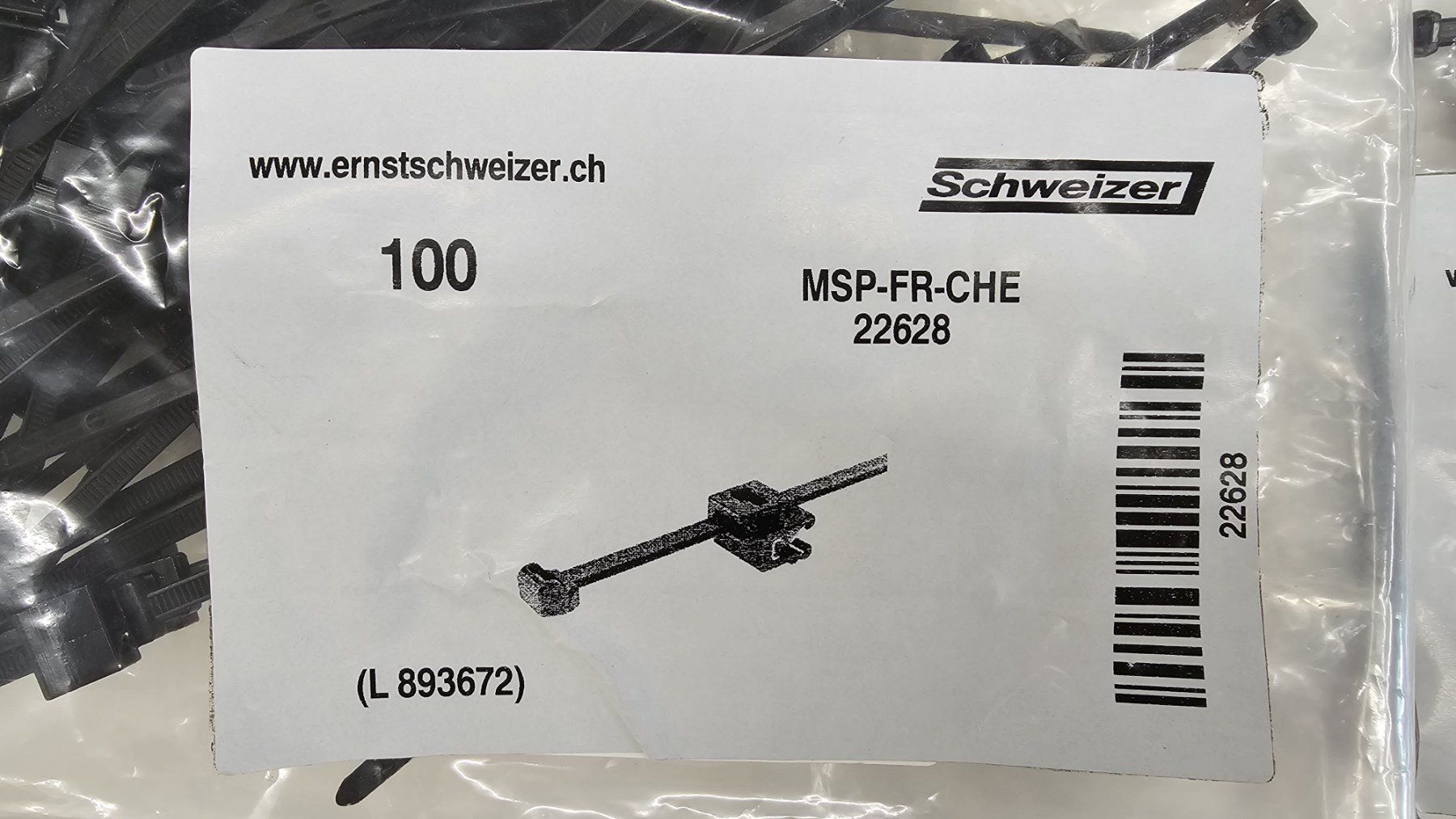 Dispositivi a energia solare: PV Solar Kabelbinder Ernst Schweizer "MSP-FR-CHE" 280 Stück – Nuovo (secondo la descrizione) da Brugg AG venduto da Fischbach-007 2
