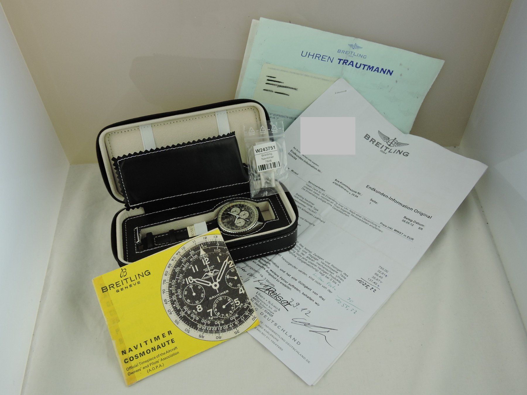 Breitling Orologi: 1973 Breitling Navitimer Chronograph Ref. 7806 - Valj. 7740 – Usato da Bern venduto da Vintage-Oyster 9