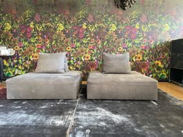 Titel  Frigerio Cooper Sofa / Daybed – Nubukleder, 2-teilig,