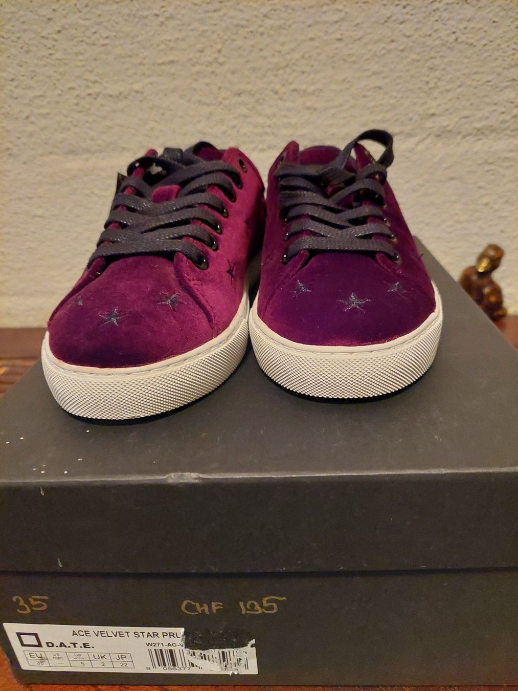 Scarpe da donna: D.A.T.E. - Ace Velvet Star prune 35 – Nuovo e nell'imballaggio originale da Besenbüren venduto da teluride89 1