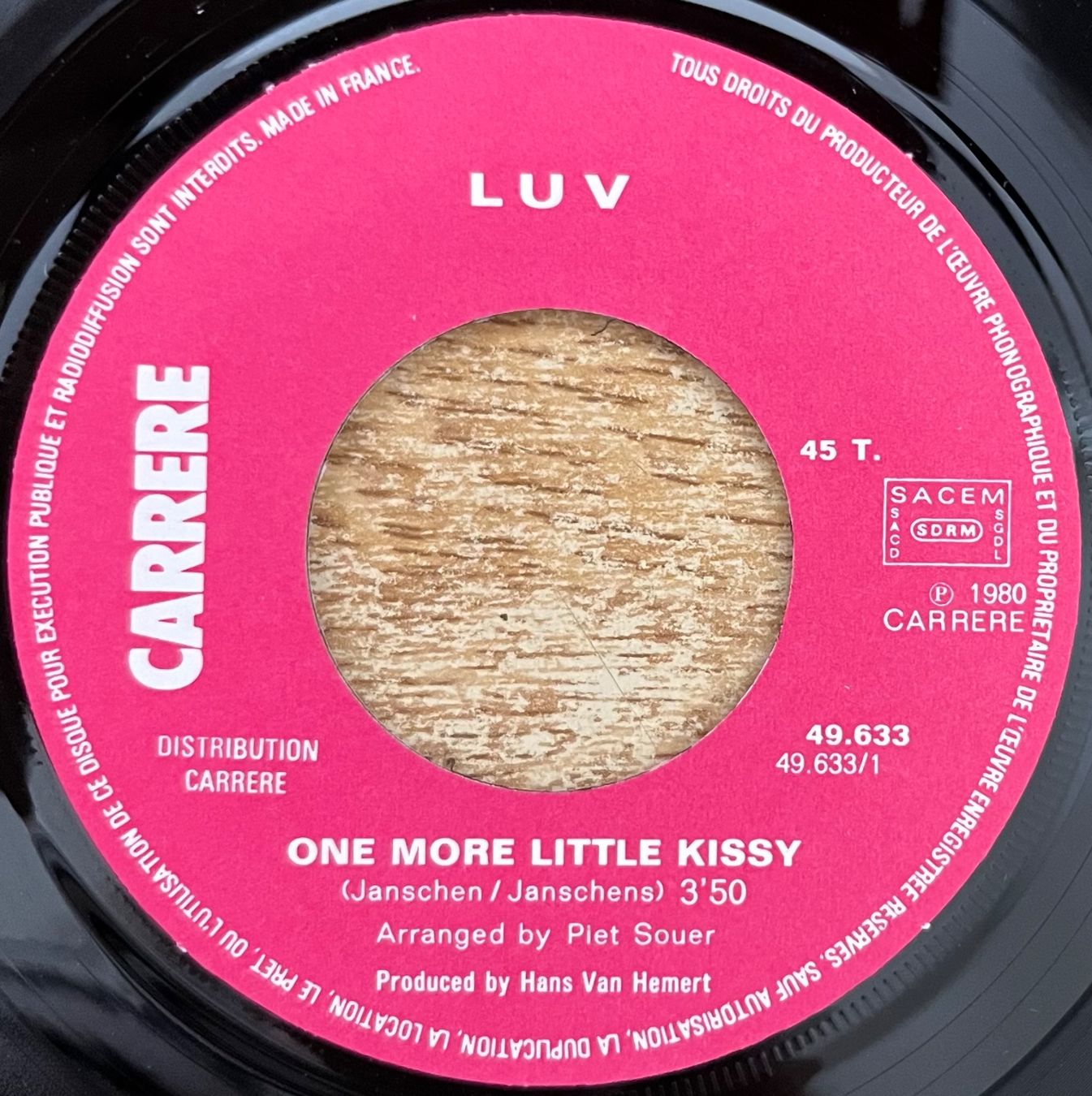 Vinyles: LUV - ONE MORE LITTLE KISSY – D'occasion à Bussigny par vinyl-pas-cher 2