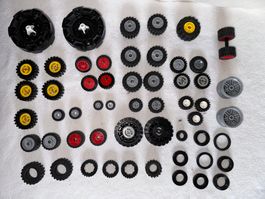 Lot de roues Lego avec pneus