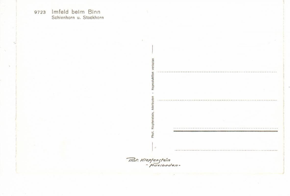 Cartoline postali: Imfeld bei Binn – Usato da Wolhusen venduto da Curver9 1