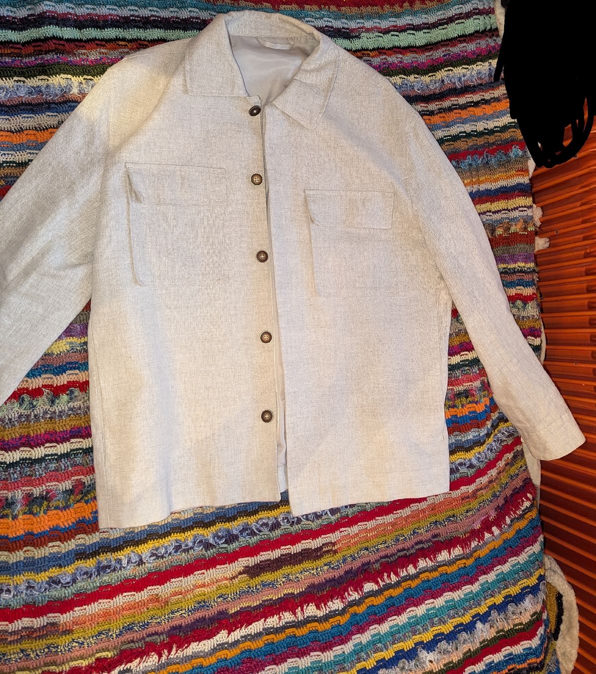 C&A Jacken: Leinenhemd Herren beige Grösse L  – Gebraucht aus Oberdorf BL von tim_8f8z