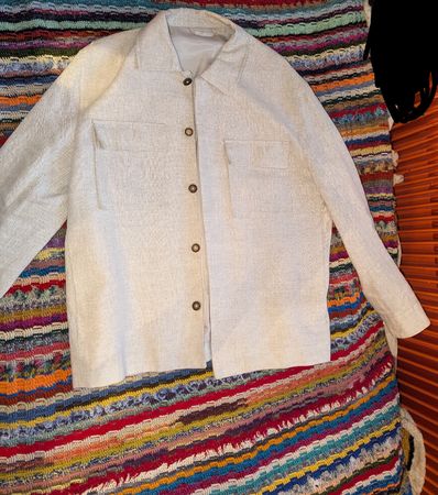 Leinenhemd Herren beige Grösse L 