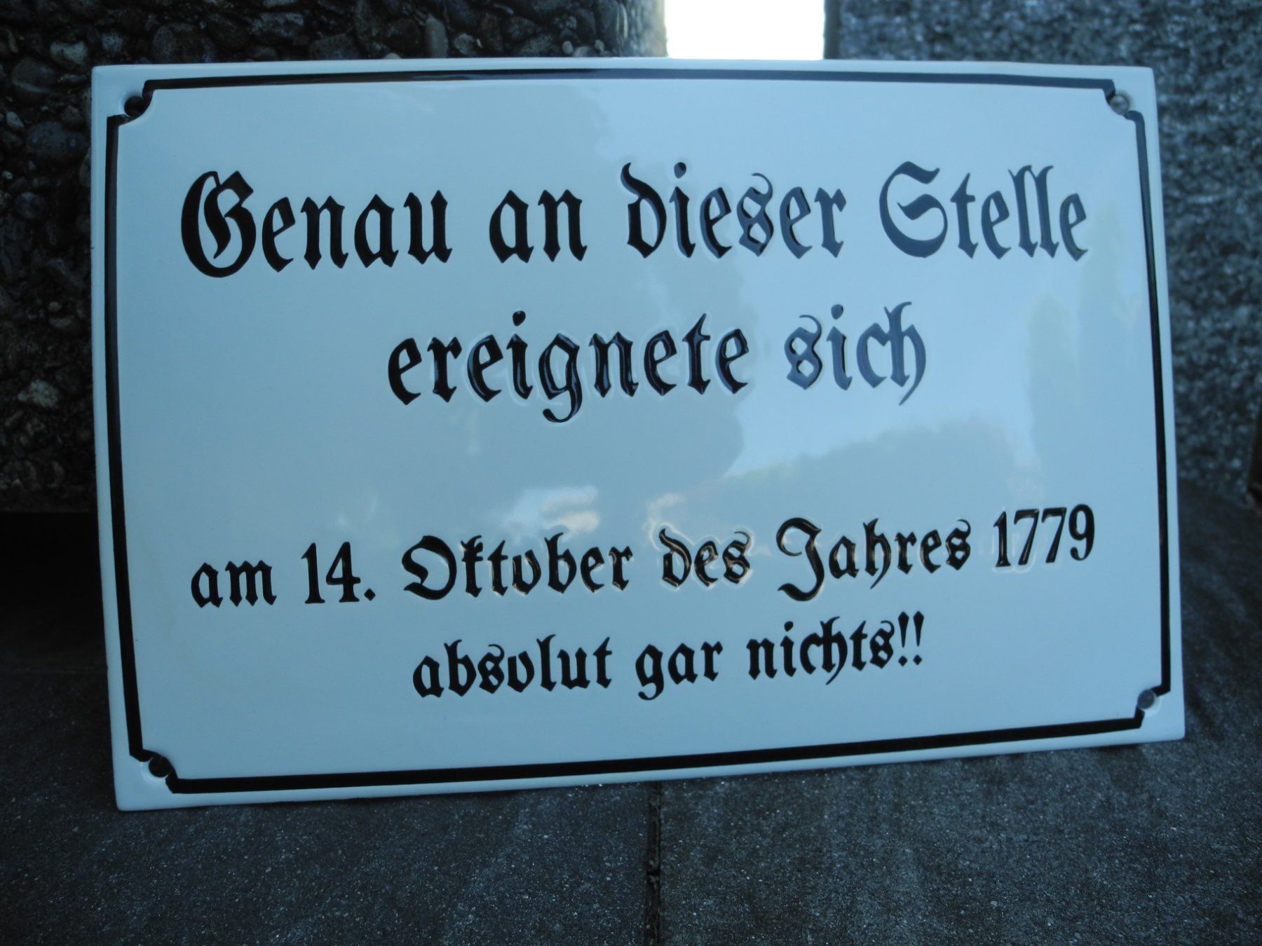 Insegne: WITZIGES EMAILSCHILD – Nuovo (secondo la descrizione) da Reinach AG venduto da Huckleberrysix 1