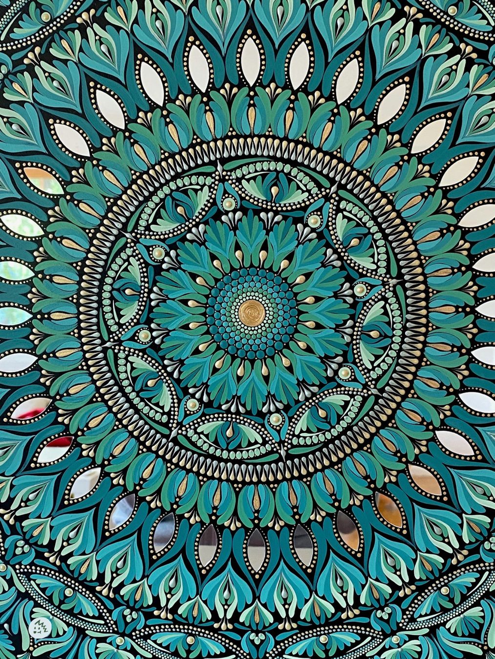 Dipinti: Mandala auf Holz, Mandala Bild, Gemälde, Geschenk, Kunst – Nuovo e nell'imballaggio originale da Fanas venduto da Omibia 3
