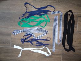 Lot de rubans, ceintures et biais de couture divers coloris
