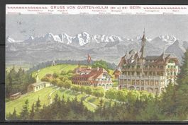BE Gruss von Gurten-Kulm bei Bern 1930 (Litho)