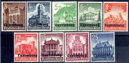 LUXEMBURG 1941 WINTERHILFWERK 9 MARKEN **POSTFRISCH** -AA92