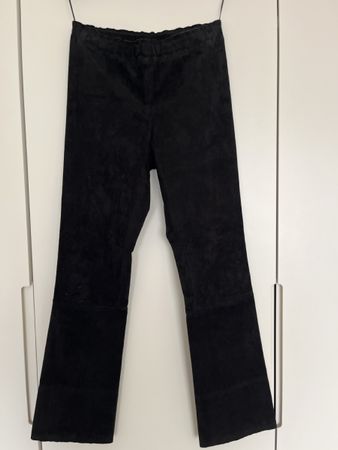 Stouls Paris Wildleder Hose, NP 890.- schwarz, Gr.S