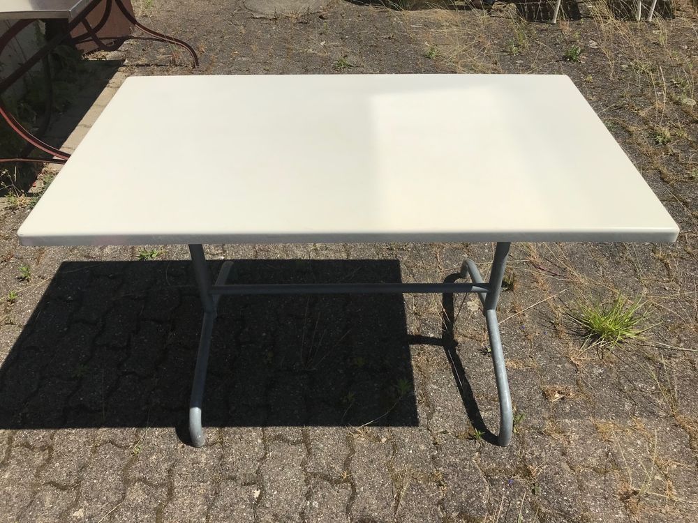 Gartentisch weiss, klappbar Kaufen auf Ricardo