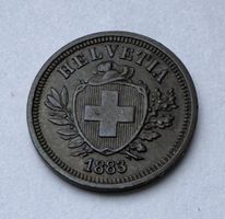 1883 1 Rappen unz