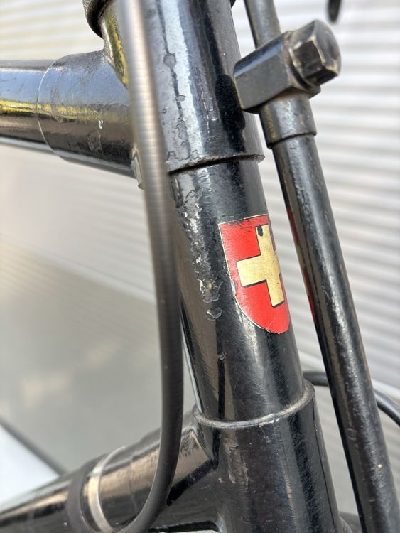Schweizer Armee Biciclette: Armeerad, Militärvelo, Original Jg 1985, mit Gepäckträger – Usato da Rothrist venduto da Dluna1 6