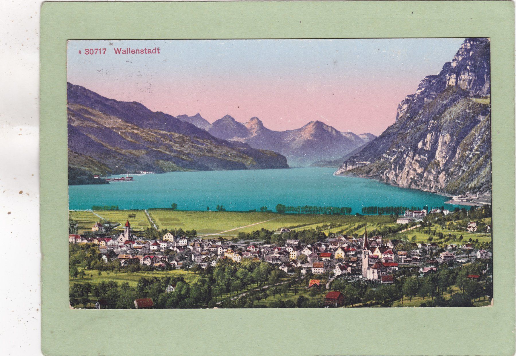 Cartoline postali: Wallenstadt Walenstadt 1918 – Usato da Herisau venduto da Lisegrat2008