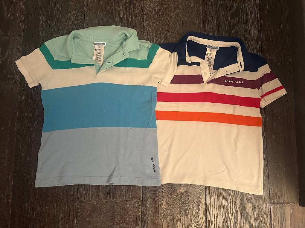 Jacadi Camicie, T-shirt & Polo: Deux polos manches courtes rayés Jacadi Taille 8 ans – Usato da Petit-Lancy venduto da areyouinterested