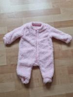Kuscheliger Fleece Overall, rosa, Grösse 50/56 Neu