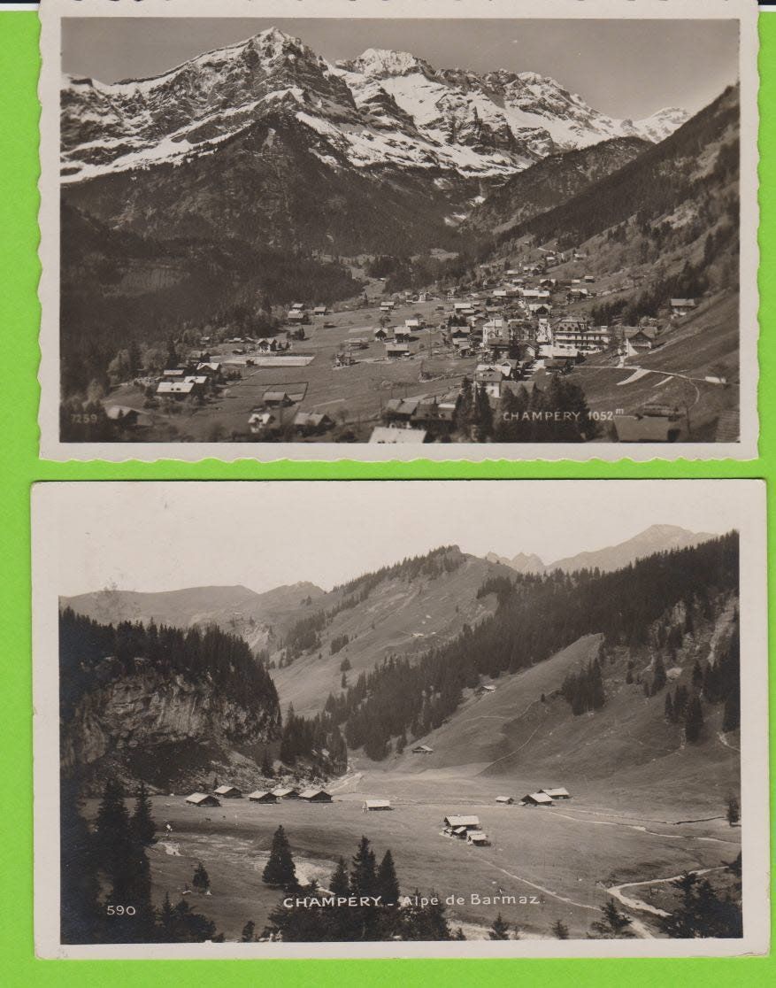 Cartoline postali: Champéry  -  4 alte Ansichtskarten – Usato da Vitznau venduto da Ropaku