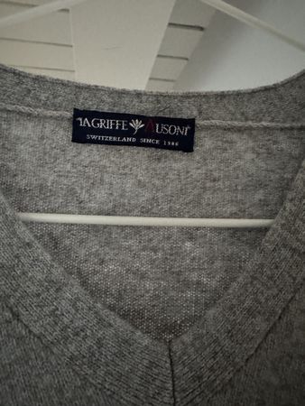 Pull col V La Griffe Ausoni la Gris, Taille L-XL homme
